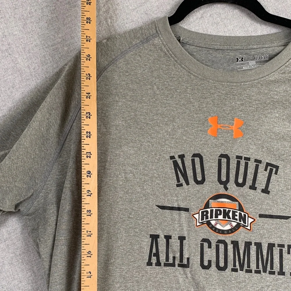 UNDER ARMOUR | XL LOOSE UNISEX T-SHIRT CAL RIPKEN | GREY BLACK ORANGE BALTIMORE - Picture 5 of 11